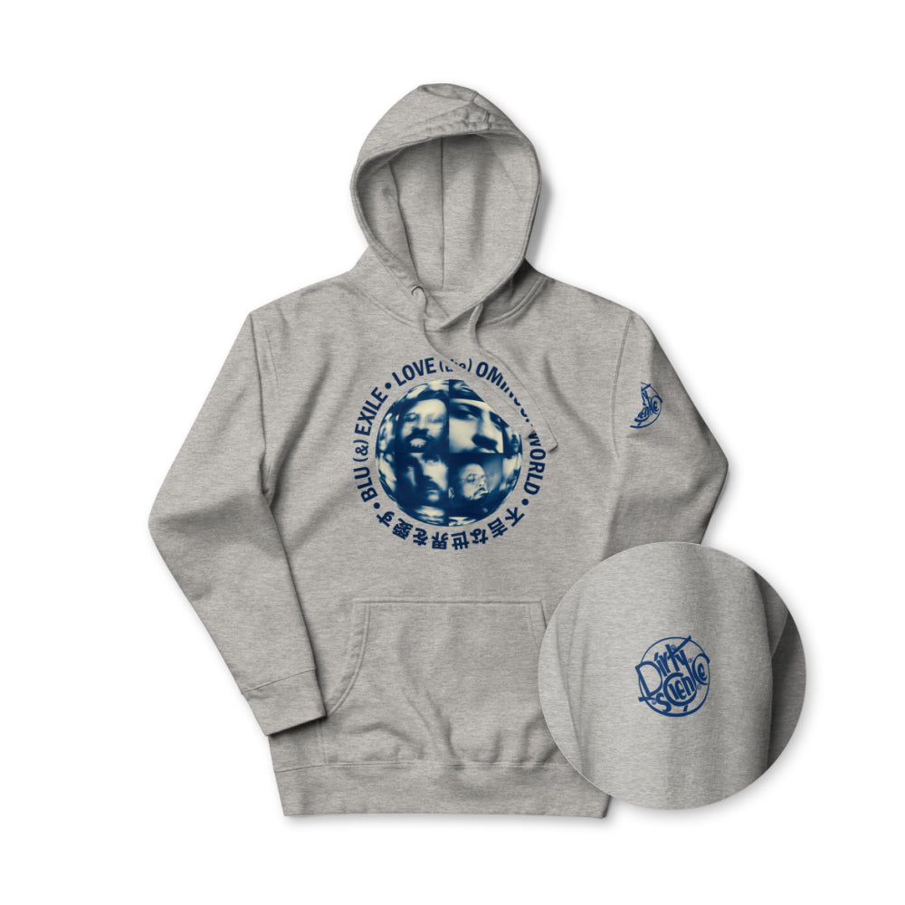 LOVE (the) OMINOUS WORLD. (Globe Hoodie)