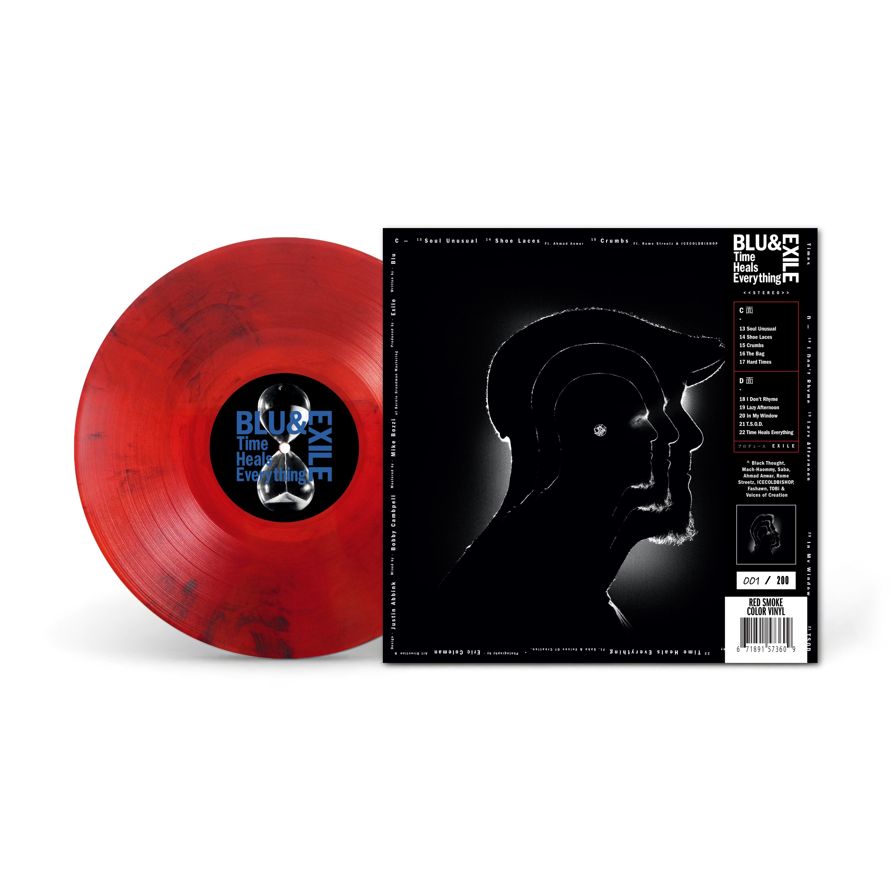 TIME HEALS EVERYTHING (RED SMOKE LP w/ OBI + SIGNED INSERT